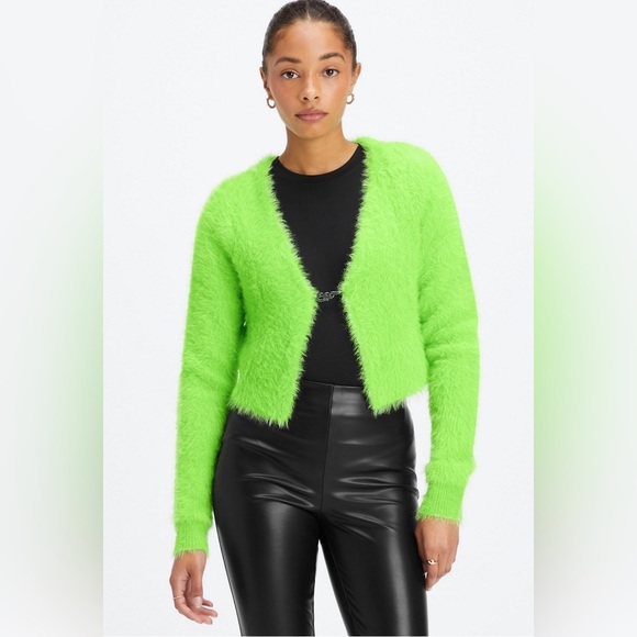Fabletics Crop Green Cardigan NWT MEDIUM - Picture 1 of 7